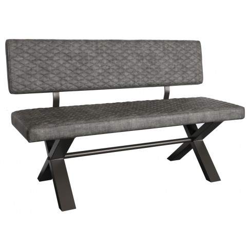 Telford Industrial Quilted Bench With Back 140