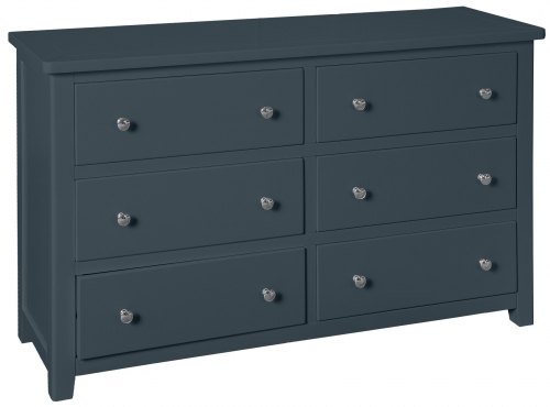 Hereford Blue 6 Drawer Chest