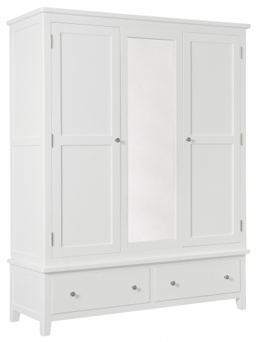 Hereford White Triple Wardrobe