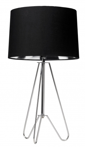 Ziggy Table Lamp Chrome Tripod