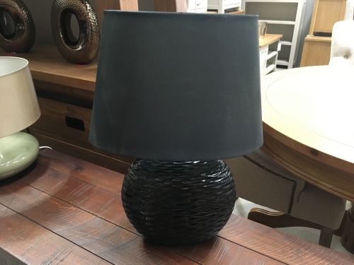 Black Ripple Lamp