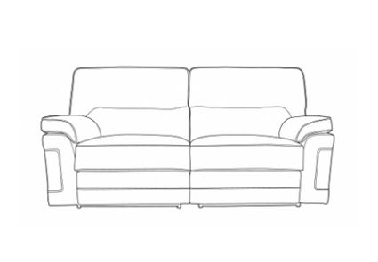 Kirby Fabric 3 Seat Recliner - Electric