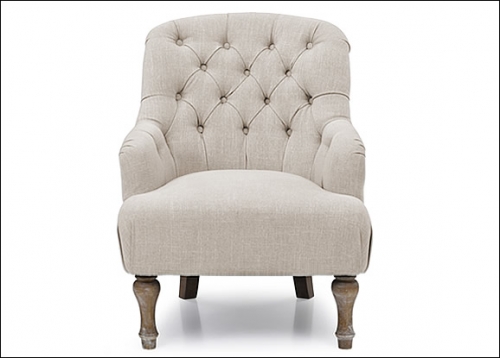 Grace Linen Chair - Cream