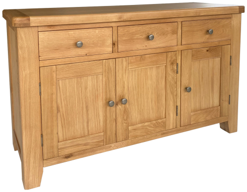 Tanfield Oak 3 Door 3 Drawer Sideboard