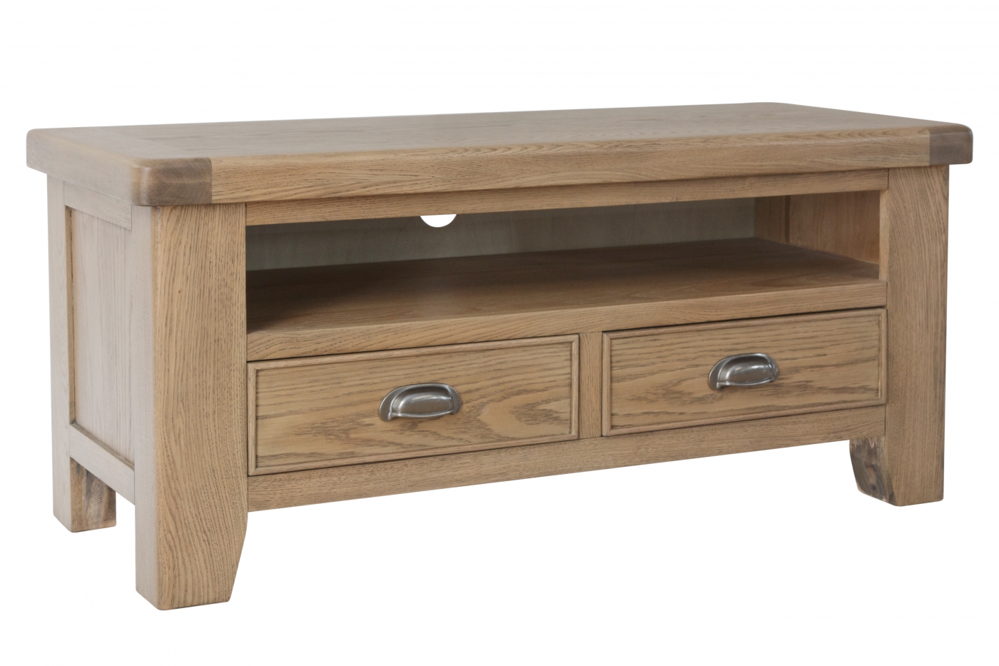 Milby Oak Tv Unit, Furniture Traders of Thirsk