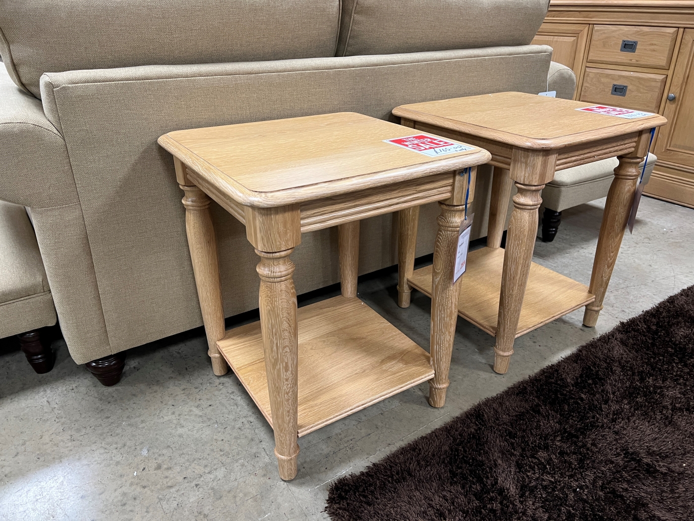 Toulouse Oak Lamp Table, Furniture Traders of Thirsk