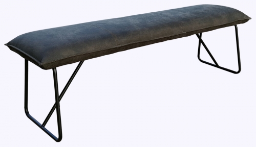 Manhattan Industrial Fabric Bench - Large