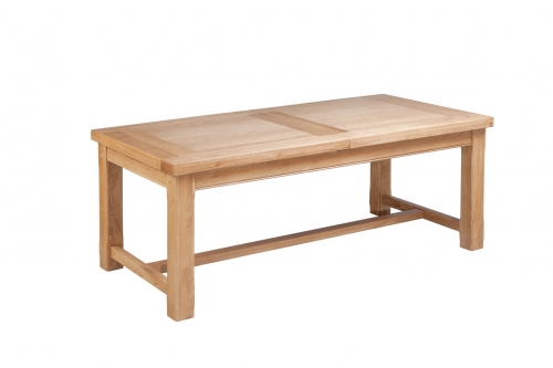 Hebden Solid Oak Large Extending Dining Table 