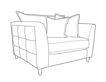 Sinderby Fabric Love Chair