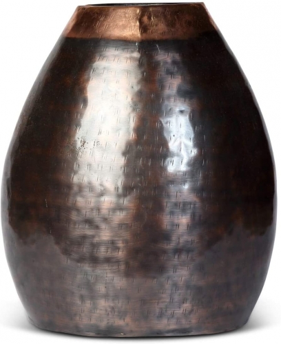 Urn Burnised Copper Vase - Large 