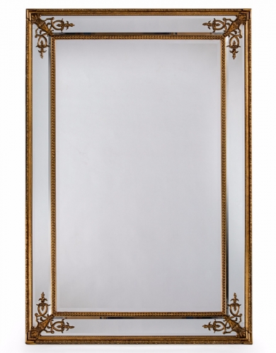 Large Gold French Framed Mirror