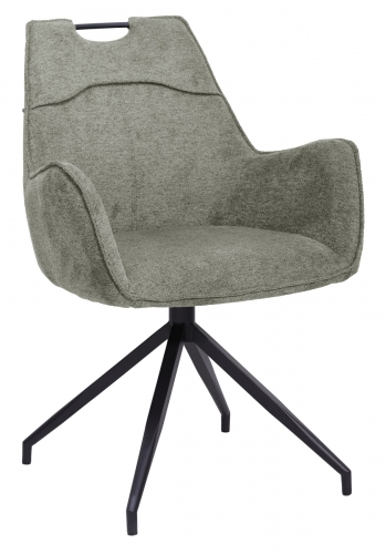 Carlsen Swivel Armchair-Green