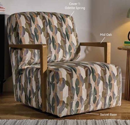 Huby Fabric Accent Chair