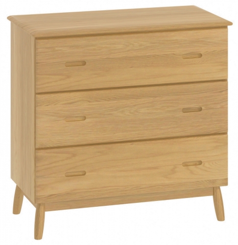 Stockholm Oak 3 Drawer Chest