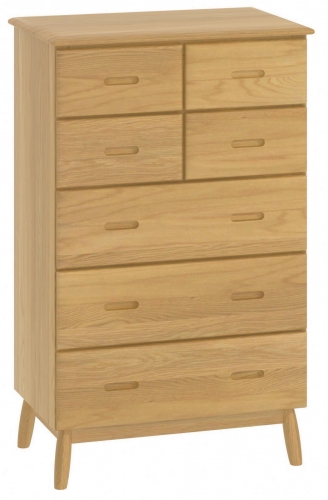 Stockholm Oak 4 over 3 Tall Chest