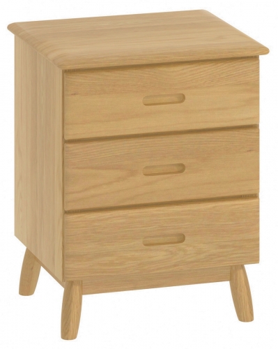 Stockholm Oak Bedside Cabinet
