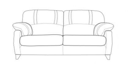 Maunby Fabric 3 Seat Sofa