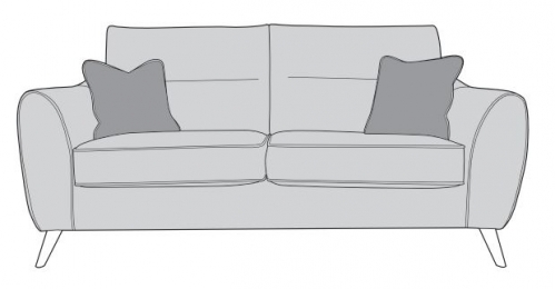 Hampton Fabric 3 Seat Sofa