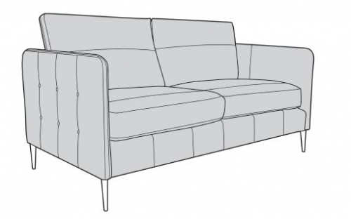 Milan 4 Seat Leather Sofa