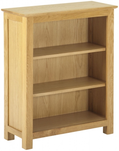 Bergen Light Oak Low Bookcase