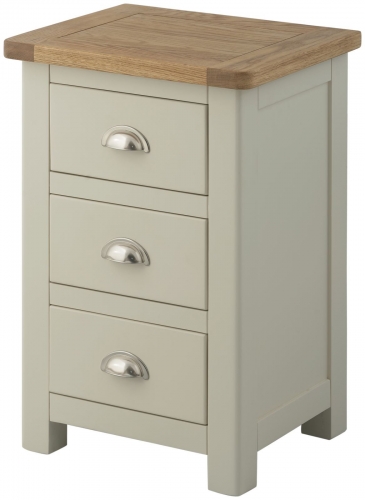 Brompton Stone 3 Drawer Bedside