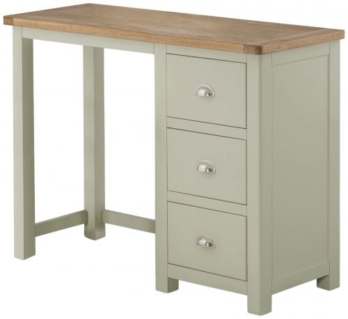 Brompton Stone Single Pedestal Dressing Table