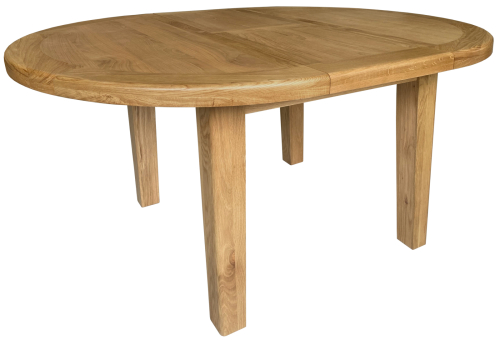 Tanfield Oak Round Extending Dining Table