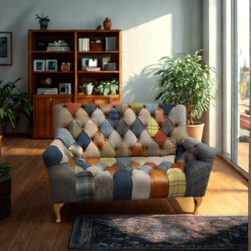 Heritage Patchwork Russell 2 Seat Sofa