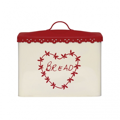 Anglaise Red & Cream Bread Bin