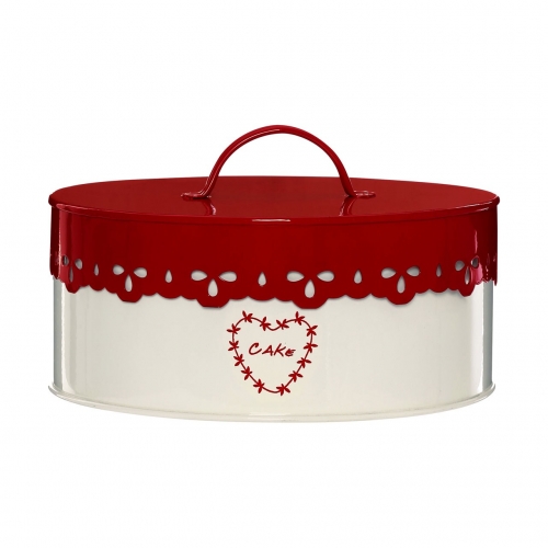 Anglaise Red & Cream Round Cake Tin