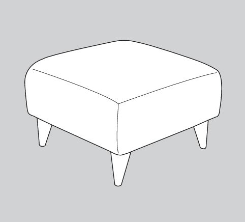 Newby Fabric Footstool - Small