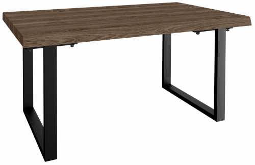 Hamden Industrial 150 Dining Table With Metal U Base