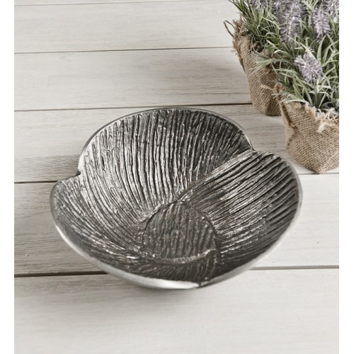 Zinc Petal Bowl Aluminium set of 2